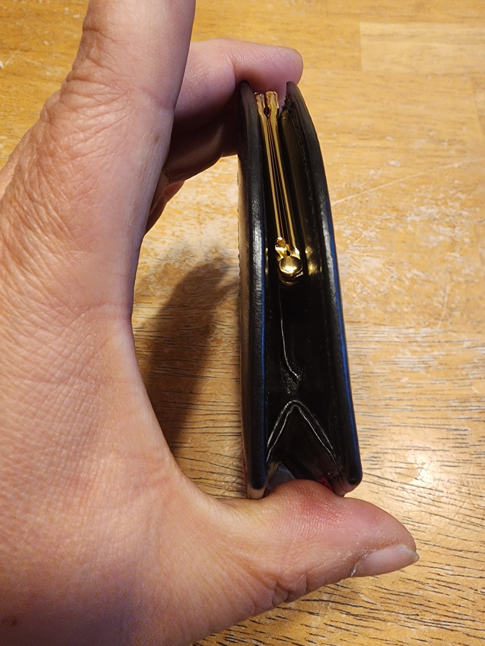 vintage Celine coin case featuring red suede and black leather Circa 1970's-1980 - Picture 4 of 16